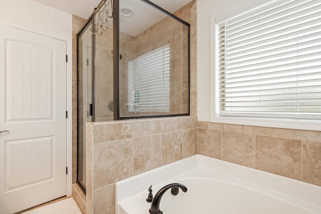 2018 Via Francesco Ct, Spring Hill, TN 37174 - full bathroom with a shower stall and a garden tub