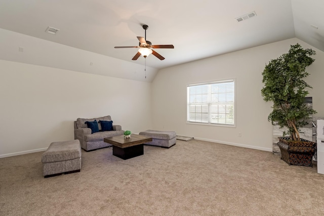 2018 Via Francesco Ct, Spring Hill, TN 37174 - unfurnished room featuring vaulted ceiling, carpet floors, and ceiling fan
