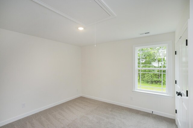 4018 Rampart Way, Spring Hill, TN 37174 - empty room featuring attic access, light carpet, and recessed lighting