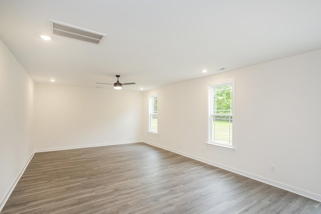 4018 Rampart Way, Spring Hill, TN 37174 - empty room featuring recessed lighting, wood finished floors, and a ceiling fan