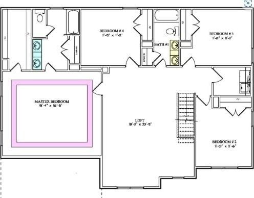 4018 Rampart Way, Spring Hill, TN 37174 - view of floor plan / room layout