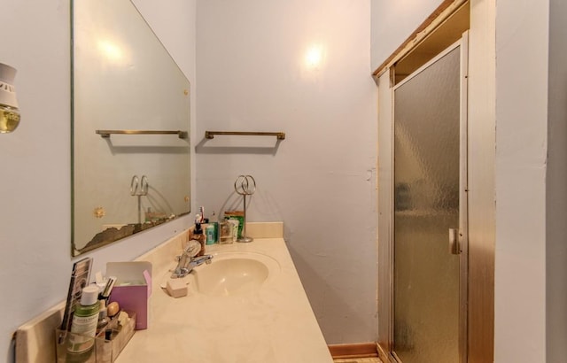 5011 Sunny Acres Dr, Waynesboro, TN 38485 - bathroom featuring a shower stall and vanity
