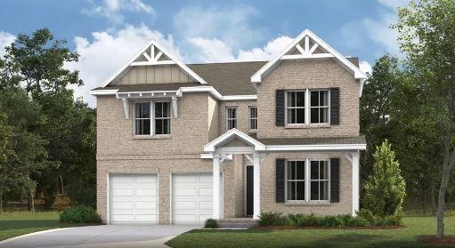 24 Cowan Ct, Mount Juliet, TN 37122 - craftsman inspired home with a garage, concrete driveway, and brick siding