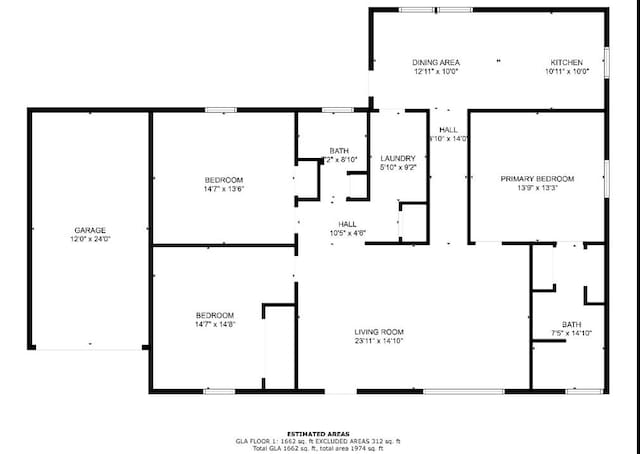 227 Shady Grove Rd, Manchester, TN 37355 - view of floor plan / room layout