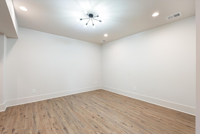 1135 Delmas Ave, Nashville, TN 37216 - spare room featuring light wood-style floors and recessed lighting
