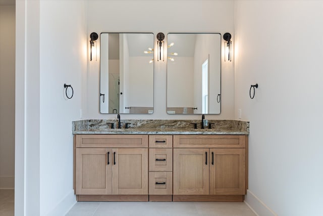 1135 Delmas Ave, Nashville, TN 37216 - full bath featuring double vanity and tile patterned floors
