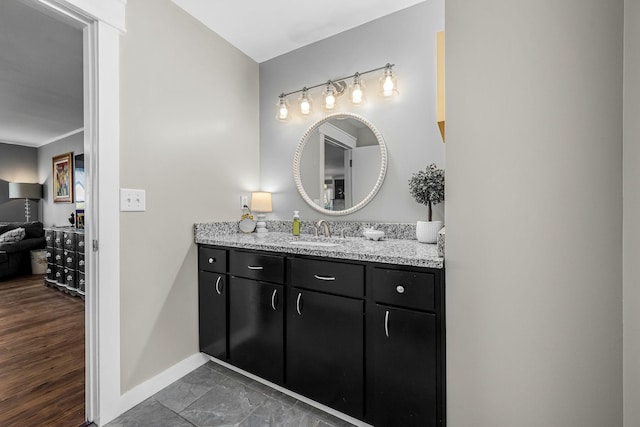1036 Locke Creek Rd, Readyville, TN 37149 - bathroom featuring vanity and baseboards