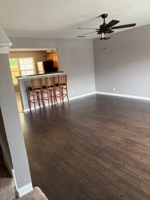 348 Arapaho Dr, Murfreesboro, TN 37128 - empty room featuring ceiling fan and dark wood-style floors