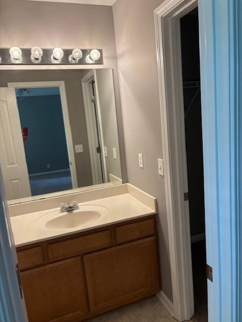 348 Arapaho Dr, Murfreesboro, TN 37128 - bathroom with vanity and tile patterned floors