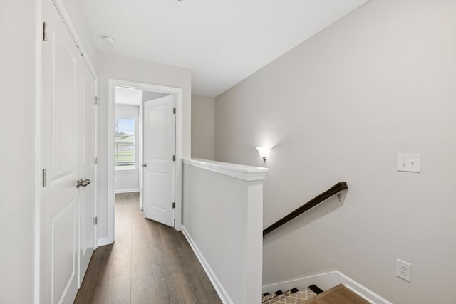 344 Kristen Ct, Columbia, TN 38401 - corridor featuring an upstairs landing and hardwood / wood-style floors