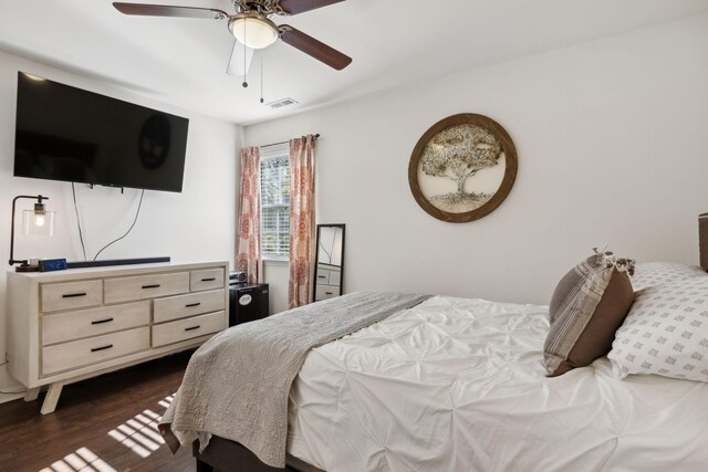 2016 Roderick Cir, Franklin, TN 37064 - bedroom featuring dark wood-type flooring and ceiling fan