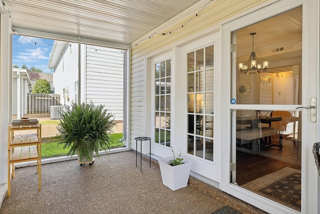 2016 Roderick Cir, Franklin, TN 37064 - sunroom / solarium with a chandelier