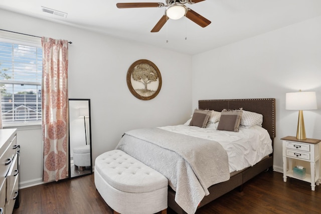 2016 Roderick Cir, Franklin, TN 37064 - bedroom featuring dark wood-type flooring and a ceiling fan