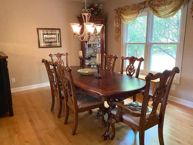 2214 Henpeck Ln, Franklin, TN 37064 - dining area with a chandelier and light wood-style flooring