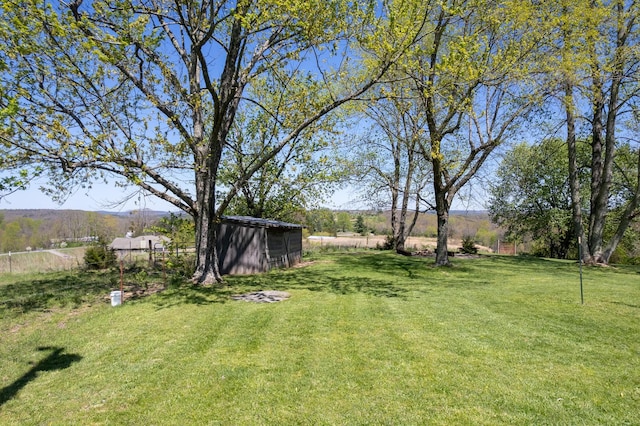 175 Twitty Rd, Dunlap, TN 37327 - view of green lawn with an outbuilding