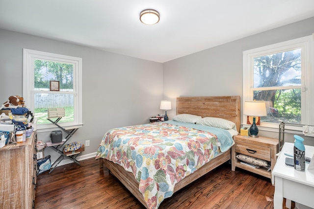 100 Beech St, Columbia, TN 38401 - bedroom featuring dark wood-style floors and baseboards