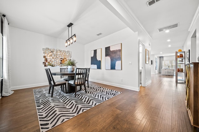 805 Dunbar Ct, Goodlettsville, TN 37072 - dining room featuring wood finished floors, crown molding, and recessed lighting