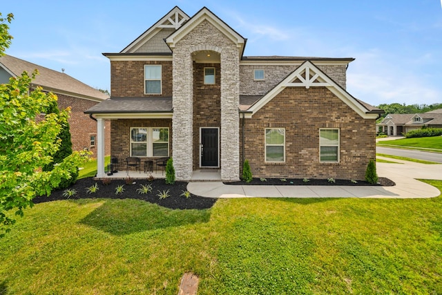 805 Dunbar Ct, Goodlettsville, TN 37072 - craftsman-style house with a front yard and brick siding