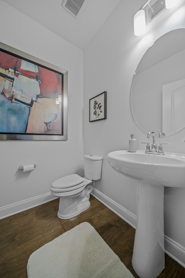 805 Dunbar Ct, Goodlettsville, TN 37072 - half bathroom with baseboards and wood finished floors