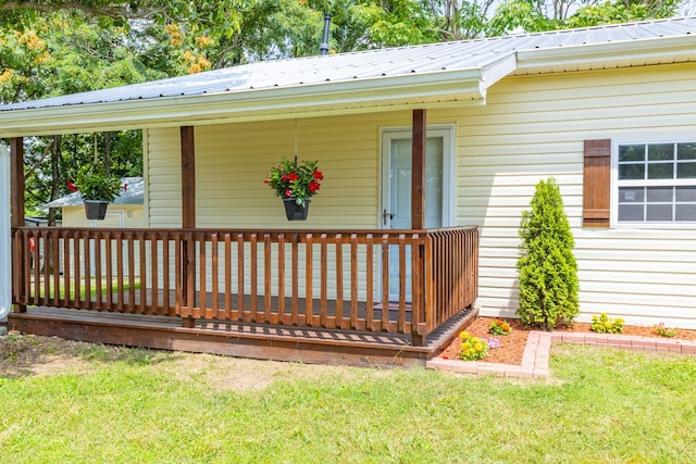1689 Sumac Rd, Pulaski, TN 38478 - property entrance featuring a lawn and a metal roof