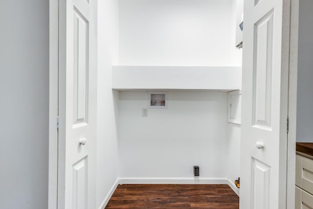 1689 Sumac Rd, Pulaski, TN 38478 - laundry room with washer hookup and dark wood finished floors