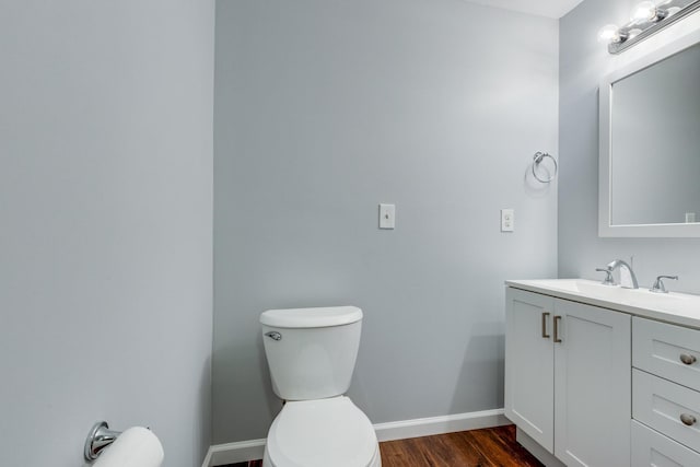 1689 Sumac Rd, Pulaski, TN 38478 - half bathroom with vanity and wood finished floors
