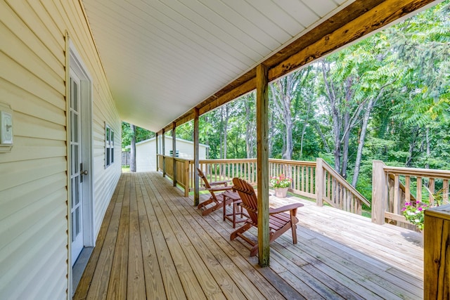 1689 Sumac Rd, Pulaski, TN 38478 - deck with view of scattered trees