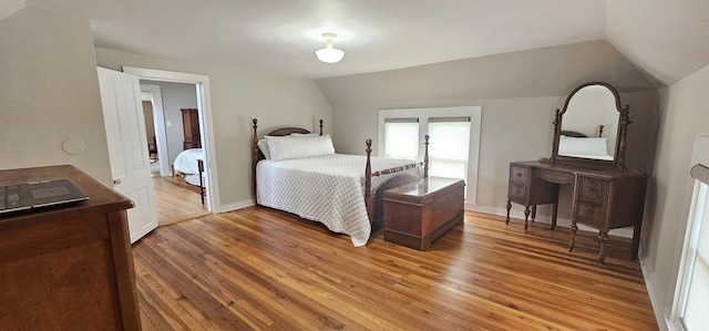 315 Seven Mile Ferry Rd, Cunningham, TN 37052 - bedroom with lofted ceiling and light wood-style flooring