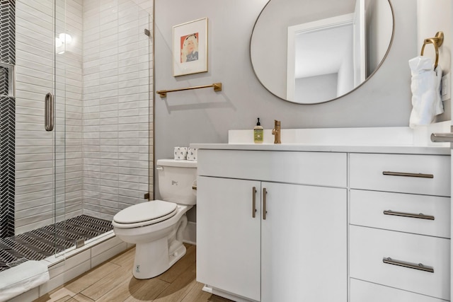 705 27th Ave N, Nashville, TN 37208 - full bath featuring a stall shower, vanity, and wood finished floors