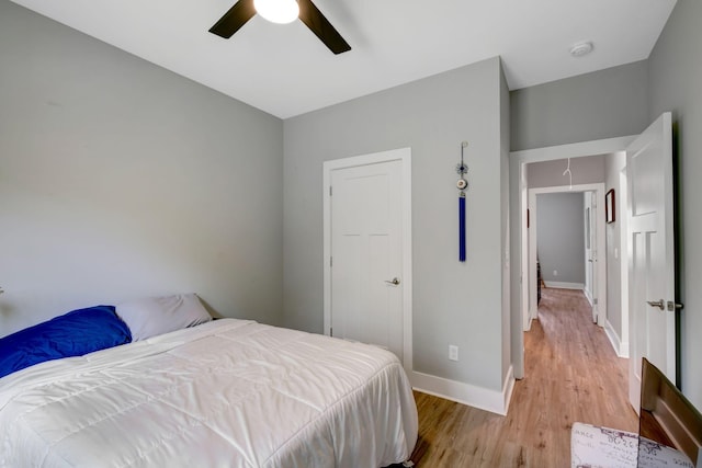 94 Hickory Ridge Ln, Woodbury, TN 37190 - bedroom featuring light wood-type flooring and a ceiling fan