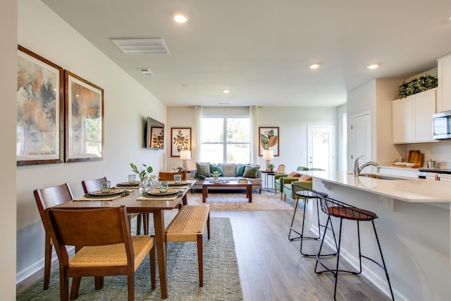 152 Mackenzie Way, Lewisburg, TN 37091 - dining space featuring light wood-type flooring and recessed lighting
