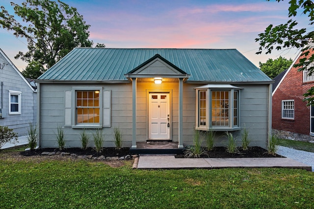 1203 Ardee Ave, Nashville, TN 37216 - view of front of home with a lawn and a metal roof