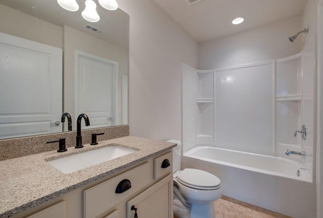 309 Patriotic Way, Mount Juliet, TN 37122 - bathroom featuring vanity, shower / washtub combination, and tile patterned flooring