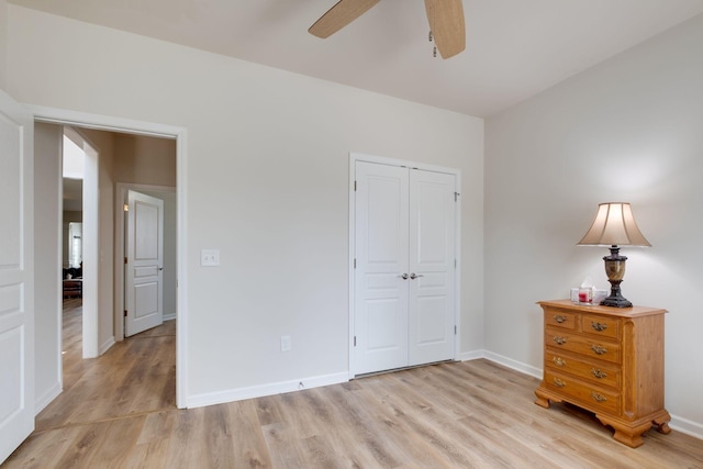 309 Patriotic Way, Mount Juliet, TN 37122 - bedroom with light wood-type flooring, a closet, and ceiling fan
