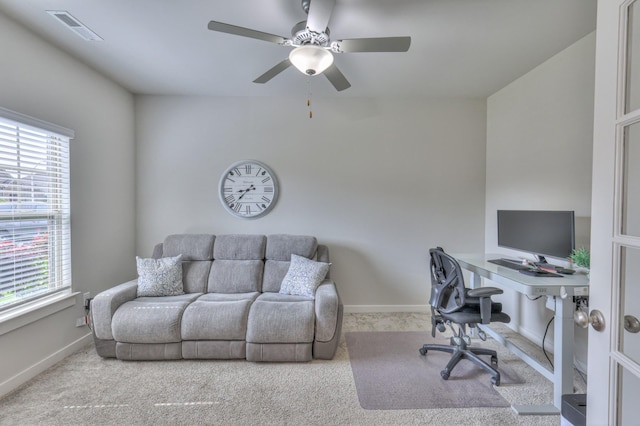 1655 Burrows Ave, Murfreesboro, TN 37129 - office space with carpet floors and ceiling fan