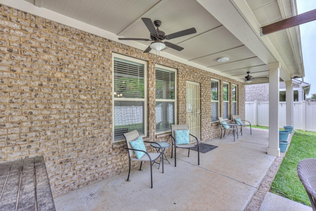 1655 Burrows Ave, Murfreesboro, TN 37129 - view of patio featuring ceiling fan
