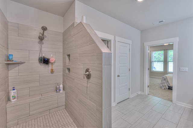 1655 Burrows Ave, Murfreesboro, TN 37129 - full bathroom featuring tiled shower, tile patterned flooring, and connected bathroom