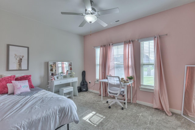 1655 Burrows Ave, Murfreesboro, TN 37129 - carpeted bedroom with baseboards and a ceiling fan