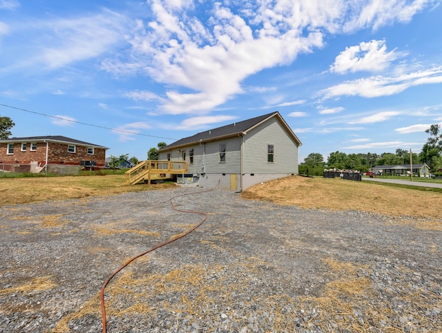 501 Eva Dr, Clarksville, TN 37042 - back of property featuring a wooden deck