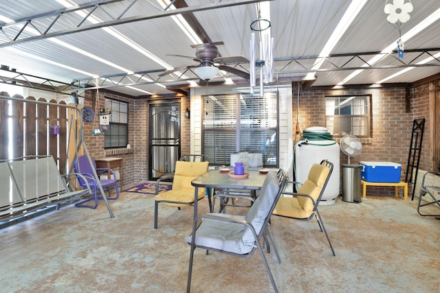 259 Mayflower Ln N, Madison, TN 37115 - view of patio / terrace with a ceiling fan and outdoor dining area