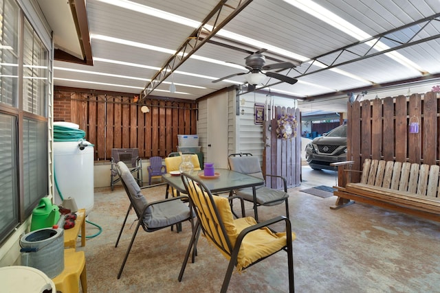 259 Mayflower Ln N, Madison, TN 37115 - view of patio / terrace with outdoor dining area and a ceiling fan