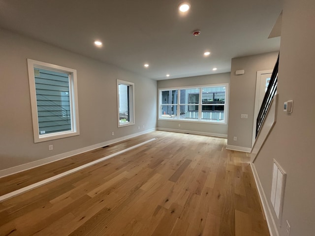 1206 1st Ave Unit 4, Nashville, TN 37210 - spare room with light wood-type flooring and recessed lighting