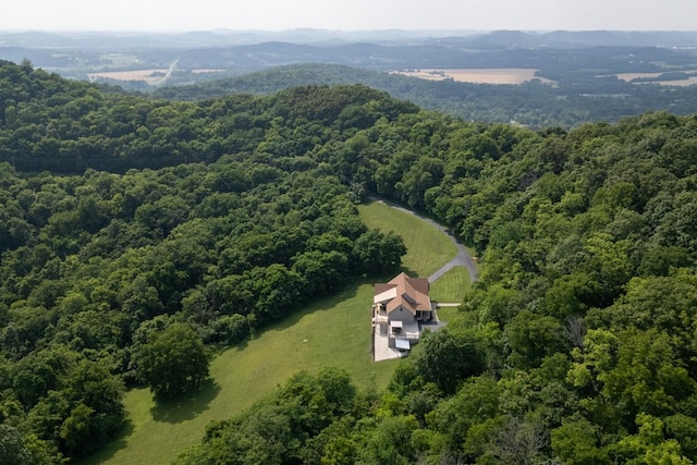 1250 Ed Seay Gregory Ln, Hartsville, TN 37074 - view from above of property featuring a heavily wooded area