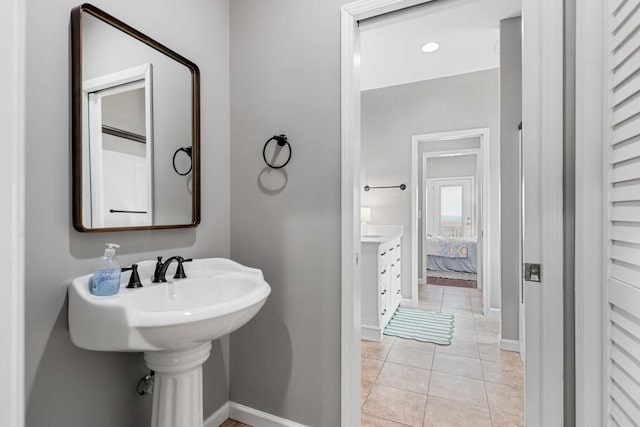 1250 Ed Seay Gregory Ln, Hartsville, TN 37074 - ensuite bathroom with tile patterned floors and a closet