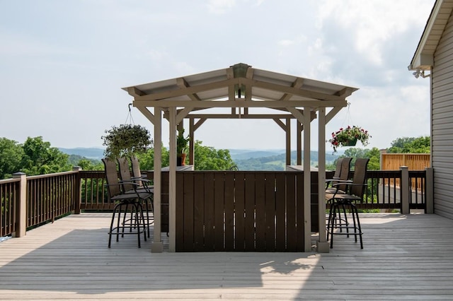 1250 Ed Seay Gregory Ln, Hartsville, TN 37074 - wooden deck with a gazebo