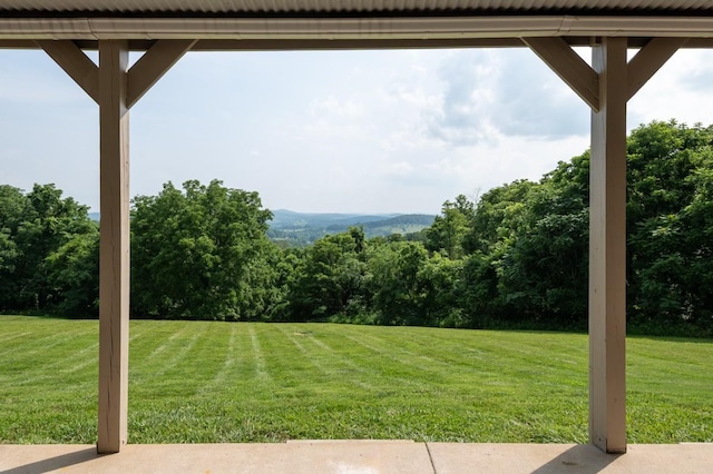 1250 Ed Seay Gregory Ln, Hartsville, TN 37074 - view of green lawn featuring a wooded view