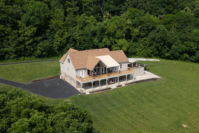 1250 Ed Seay Gregory Ln, Hartsville, TN 37074 - aerial view of property and surrounding area with a forest