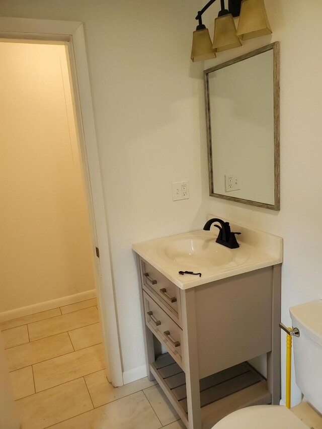 1171 5th St, Jellico, TN 37762 - half bathroom with vanity and tile patterned flooring