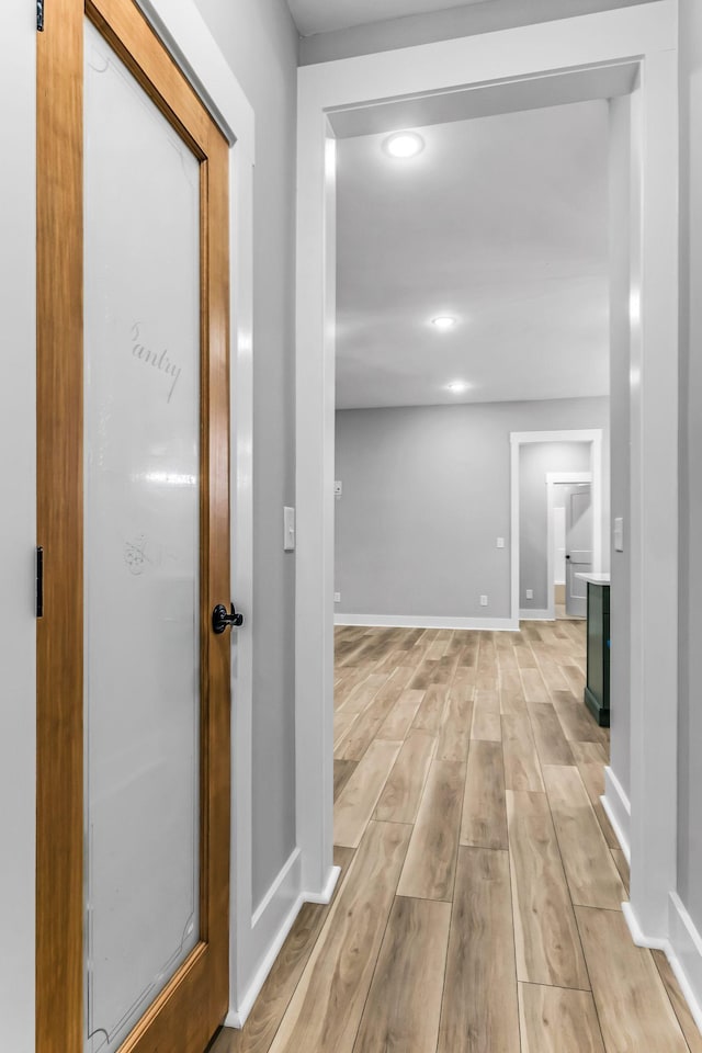 4106 Asbury Rd, Manchester, TN 37355 - corridor with light wood-style flooring and recessed lighting
