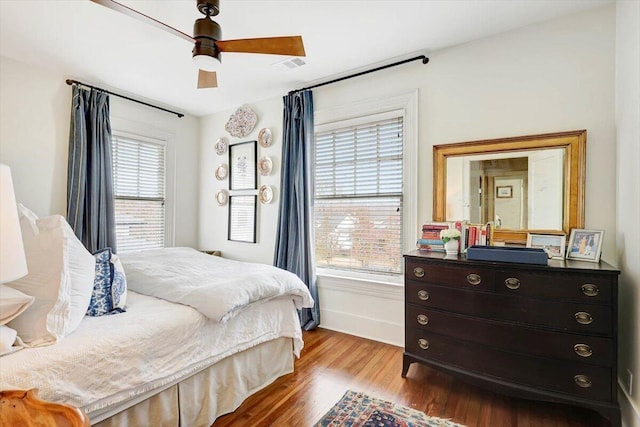 709 S Greenwood Ave S, Chattanooga, TN 37404 - bedroom with wood finished floors and a ceiling fan